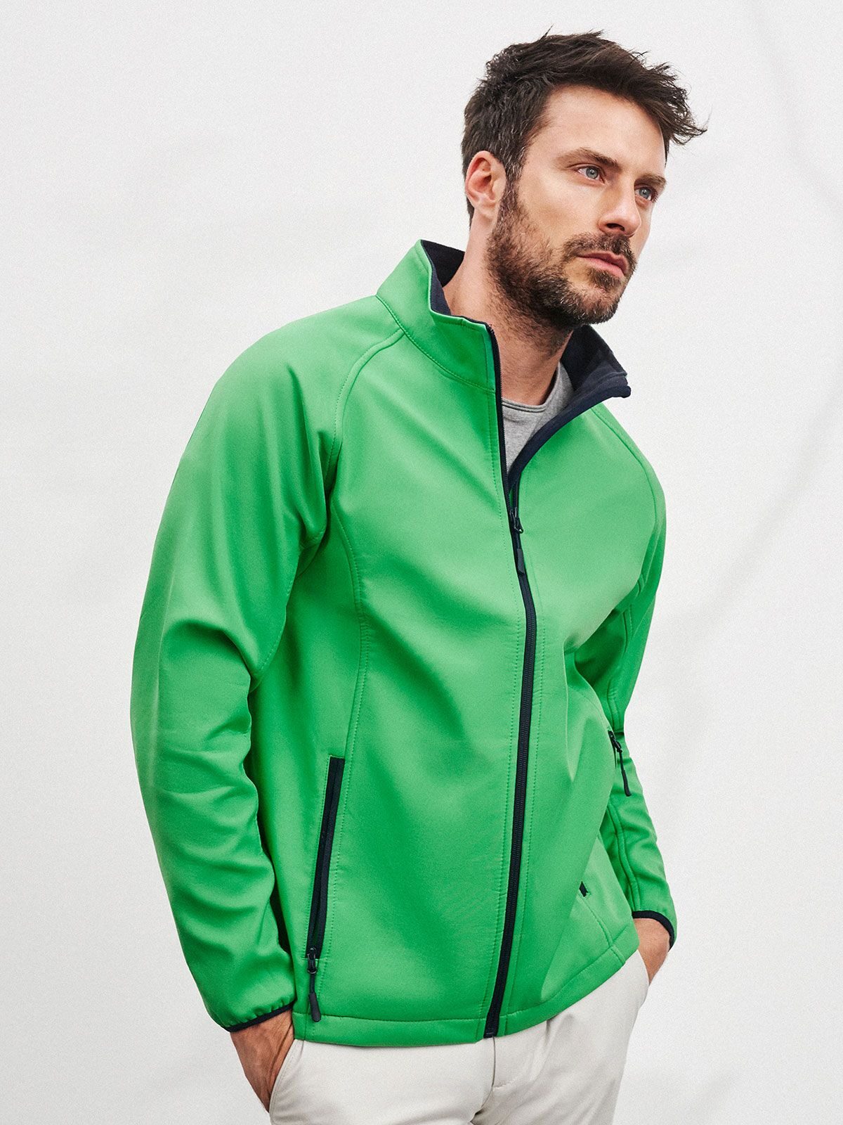 Jaqueta Softshell Masculina Promocional - GR - Verde
