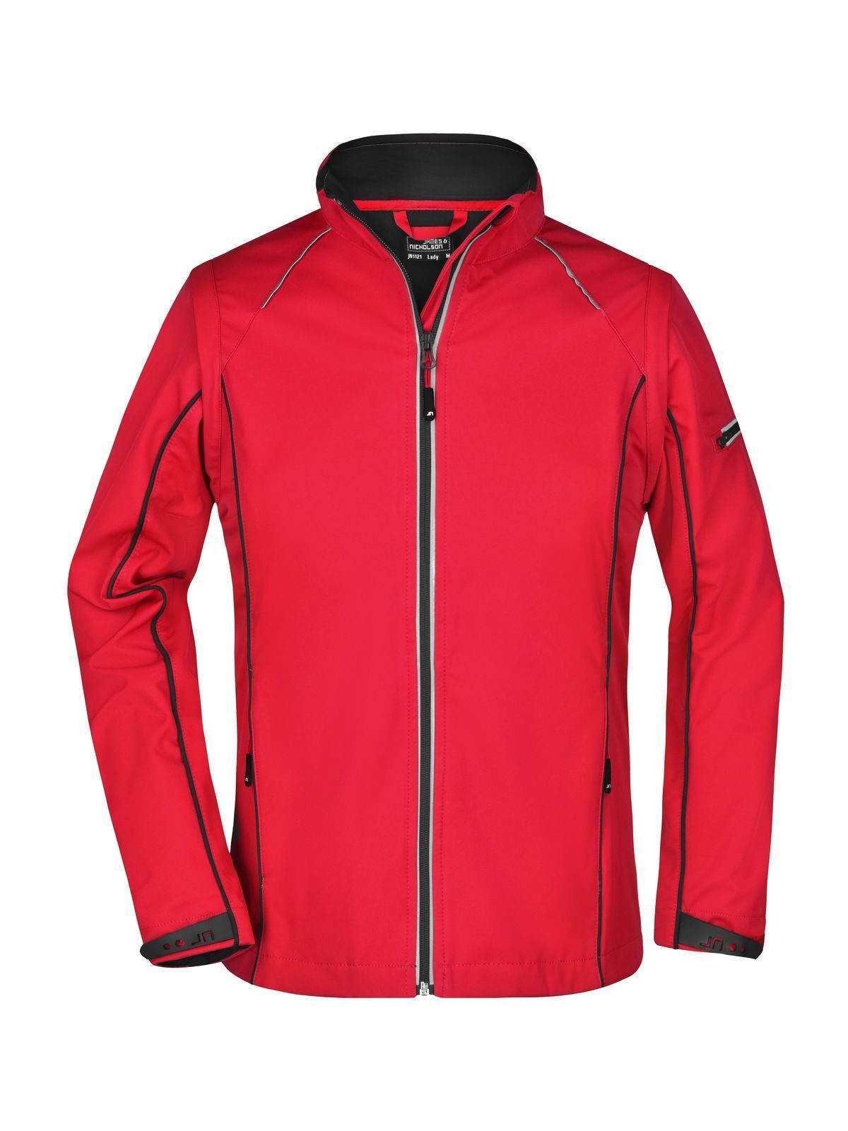 Jaqueta Softshell Feminina com Zíper Removível - RDBL - VERMELHO-PRETO