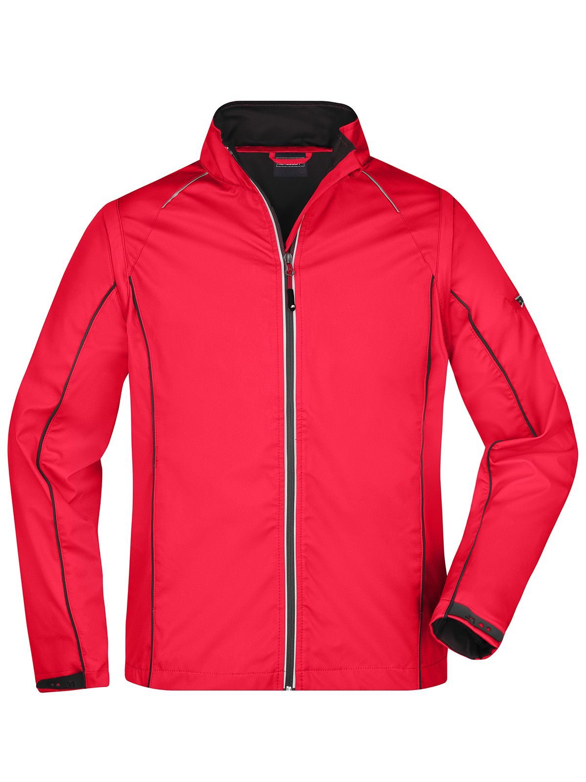 Jaqueta Softshell Masculina com Zíper Removível - RDBL - VERMELHO-PRETO