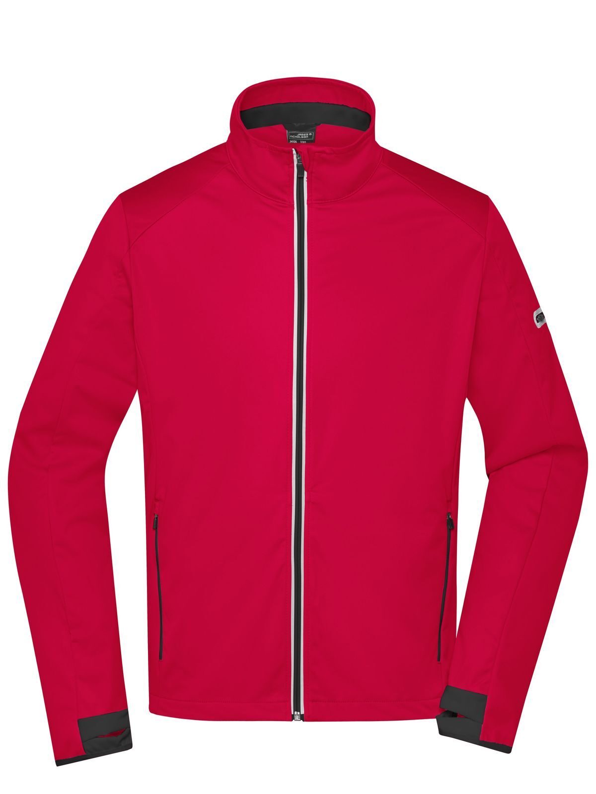 Jaqueta Softshell Esportiva Masculina - LRDBL - VERMELHO-CLARO-PRETO