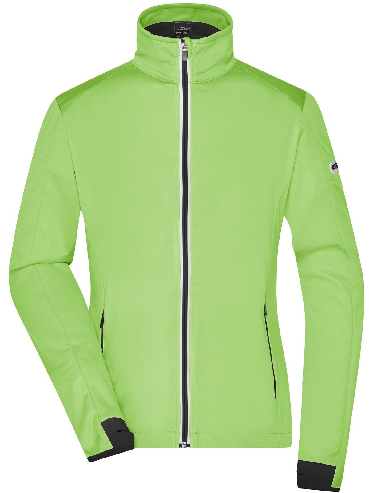 Jaqueta Softshell Esportiva Feminina - BGRBL - Verde brilhante - Preto