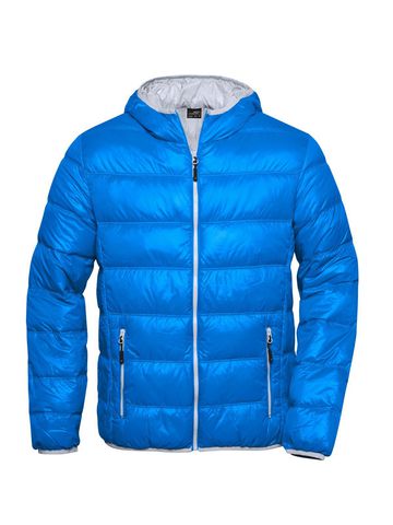Jaqueta de plumas masculina - AZUL - Prata