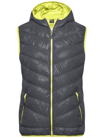 Colete de penas feminino - CBAY - Ácido - Amarelo