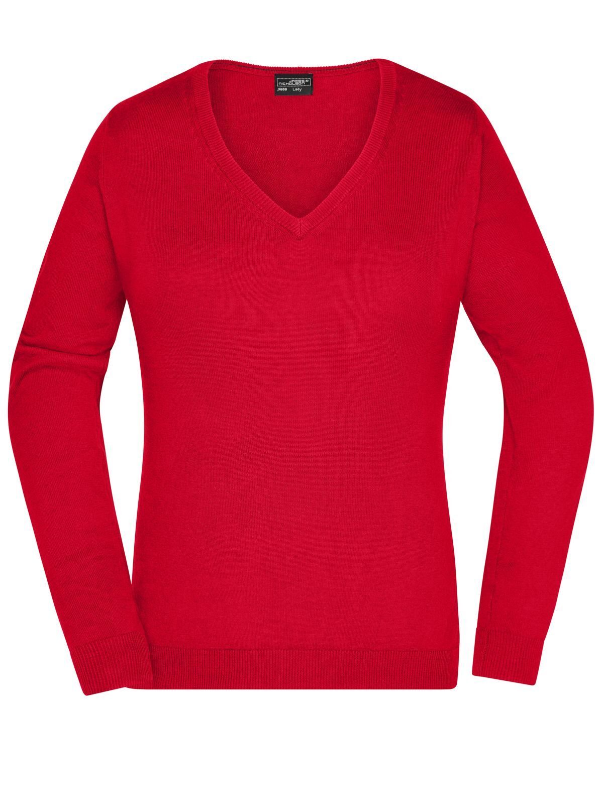 Blusa feminina com decote em V - RD - Vermelho