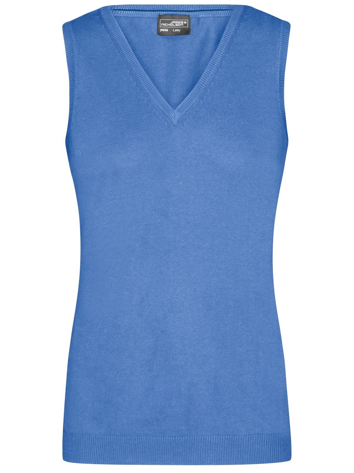 Blusa feminina com decote em V - GLBLU - Azul glaciar