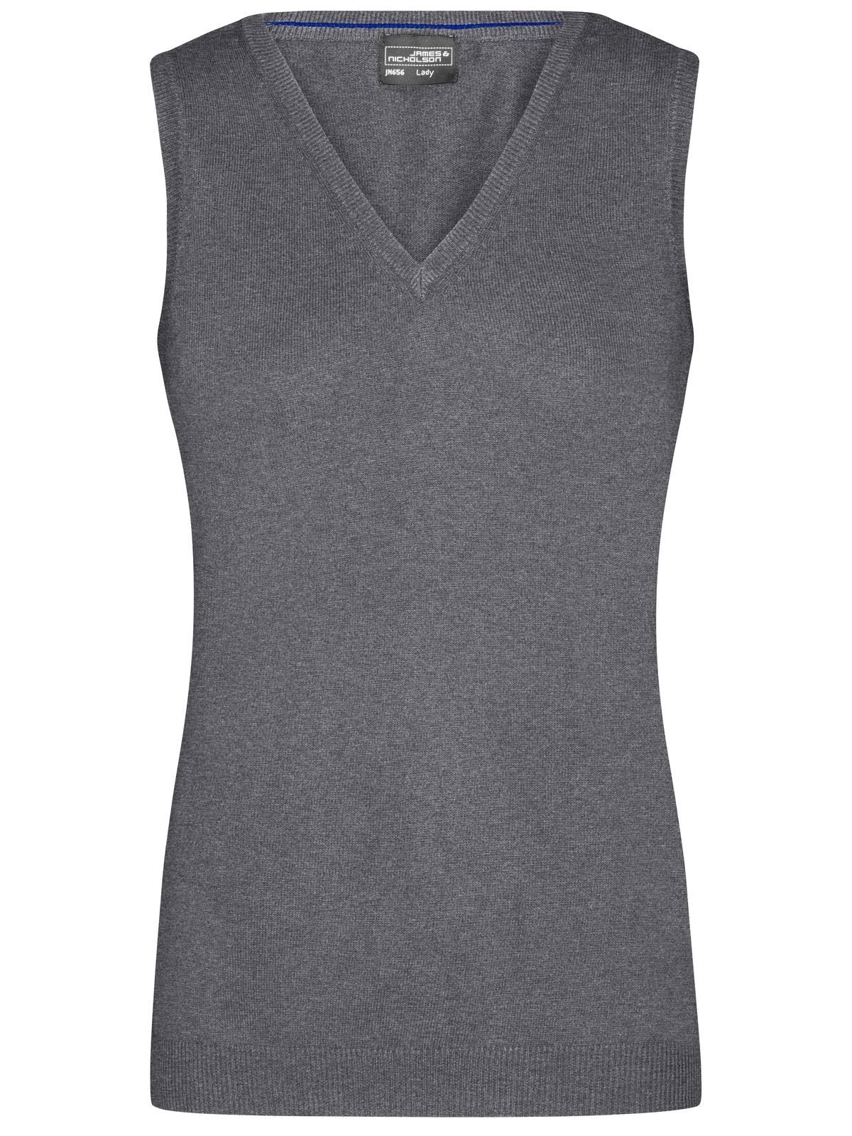 Blusa feminina com decote em V - GREHE - Urze cinza
