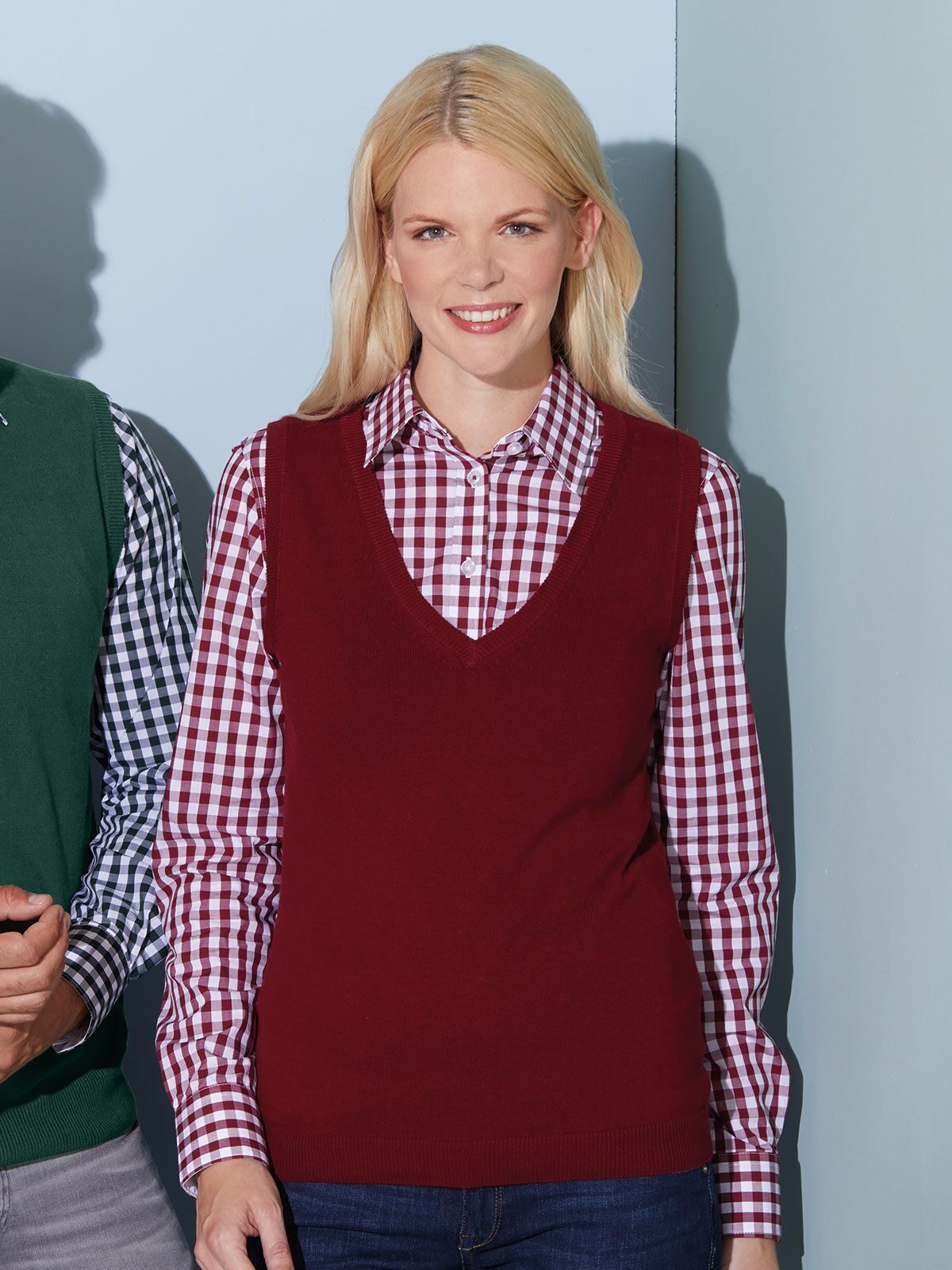 Blusa feminina com decote em V