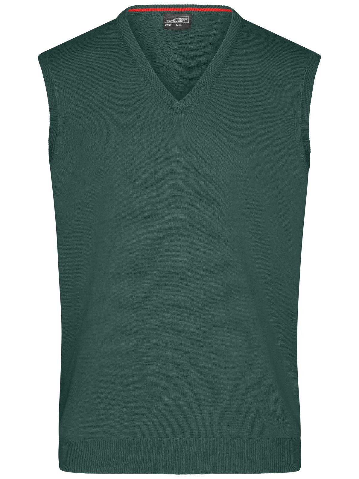 Suéter masculino com decote em V - FO - Verde floresta