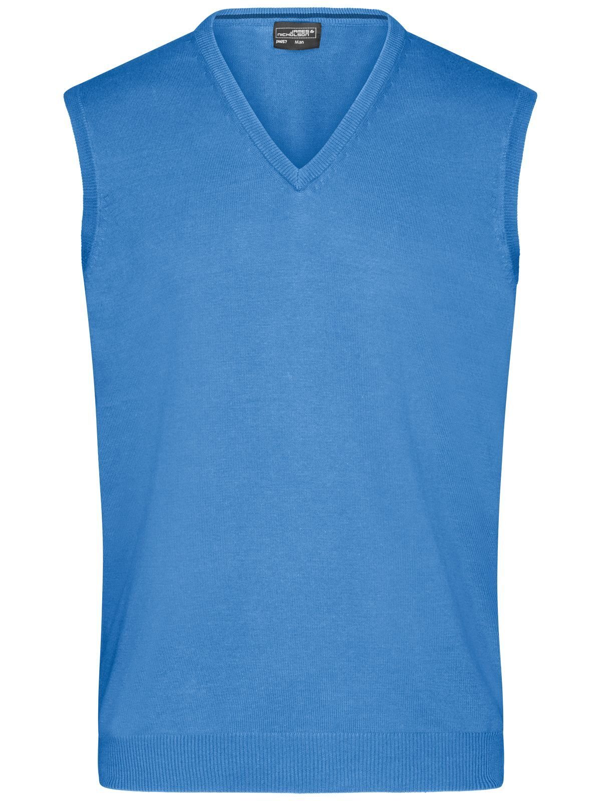 Suéter masculino com decote em V - GLBLU - Azul glaciar