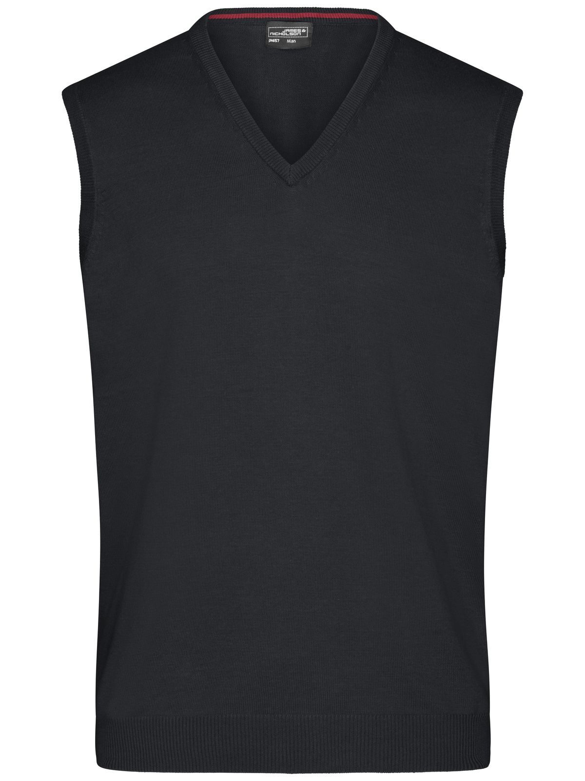 Suéter masculino com decote em V - BL - Preto