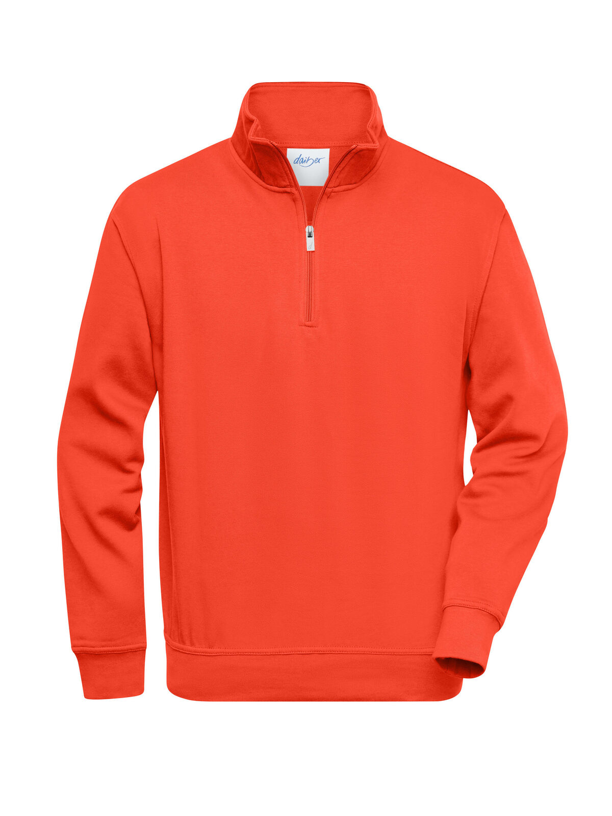 Moletom Workwear com Meio Zíper - SPOR - Laranja Apimenta