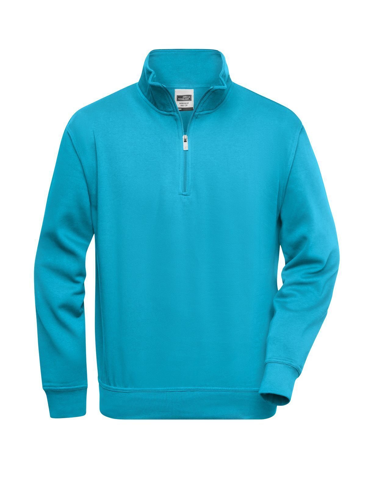 Moletom Workwear com Meio Zíper - TU-TURQUESA