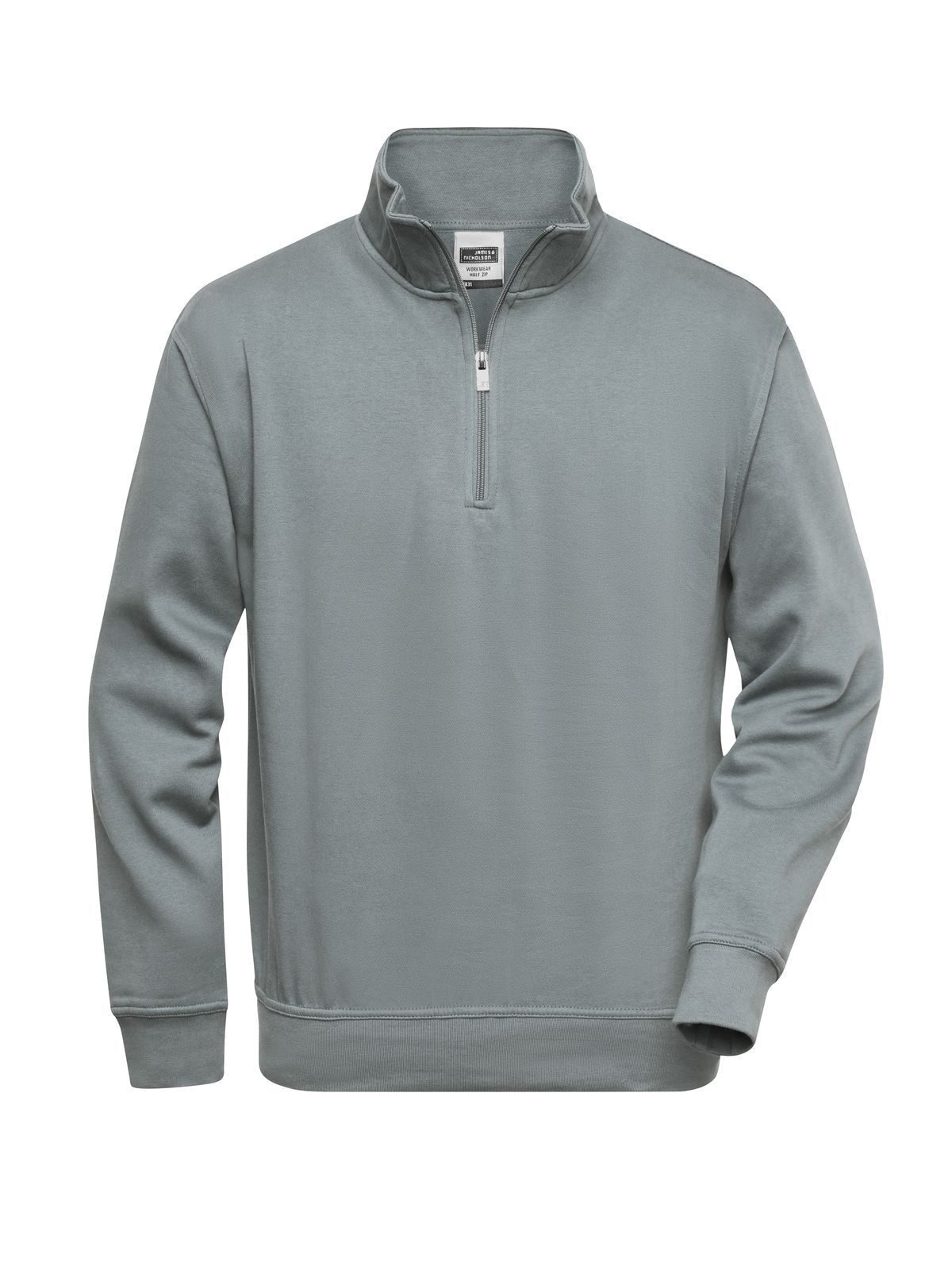 Moletom Workwear com Meio Zíper - DGRE - CINZA-ESCURO