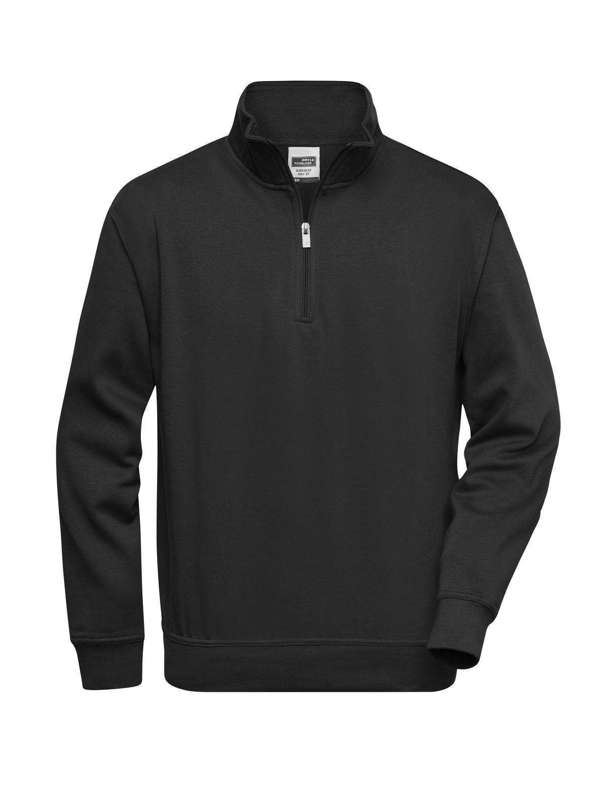 Moletom Workwear com Meio Zíper - BL - Preto