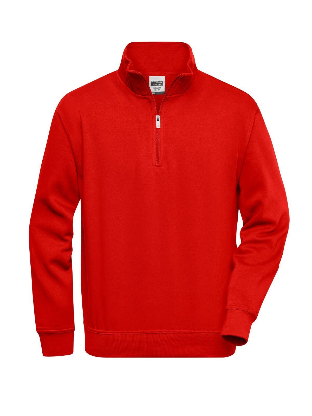 Moletom Workwear com Meio Zíper - RD - Vermelho