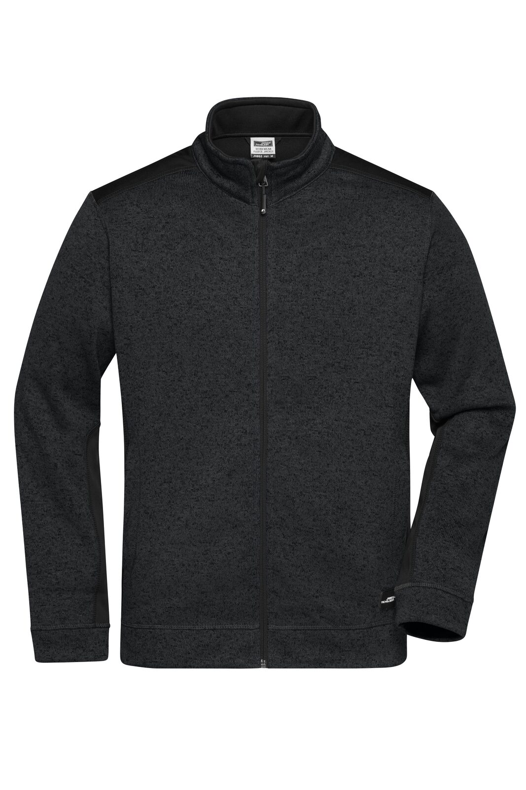Jaqueta de trabalho masculina em fleece tricotado -RESISTENTE- - BLBL - Preto