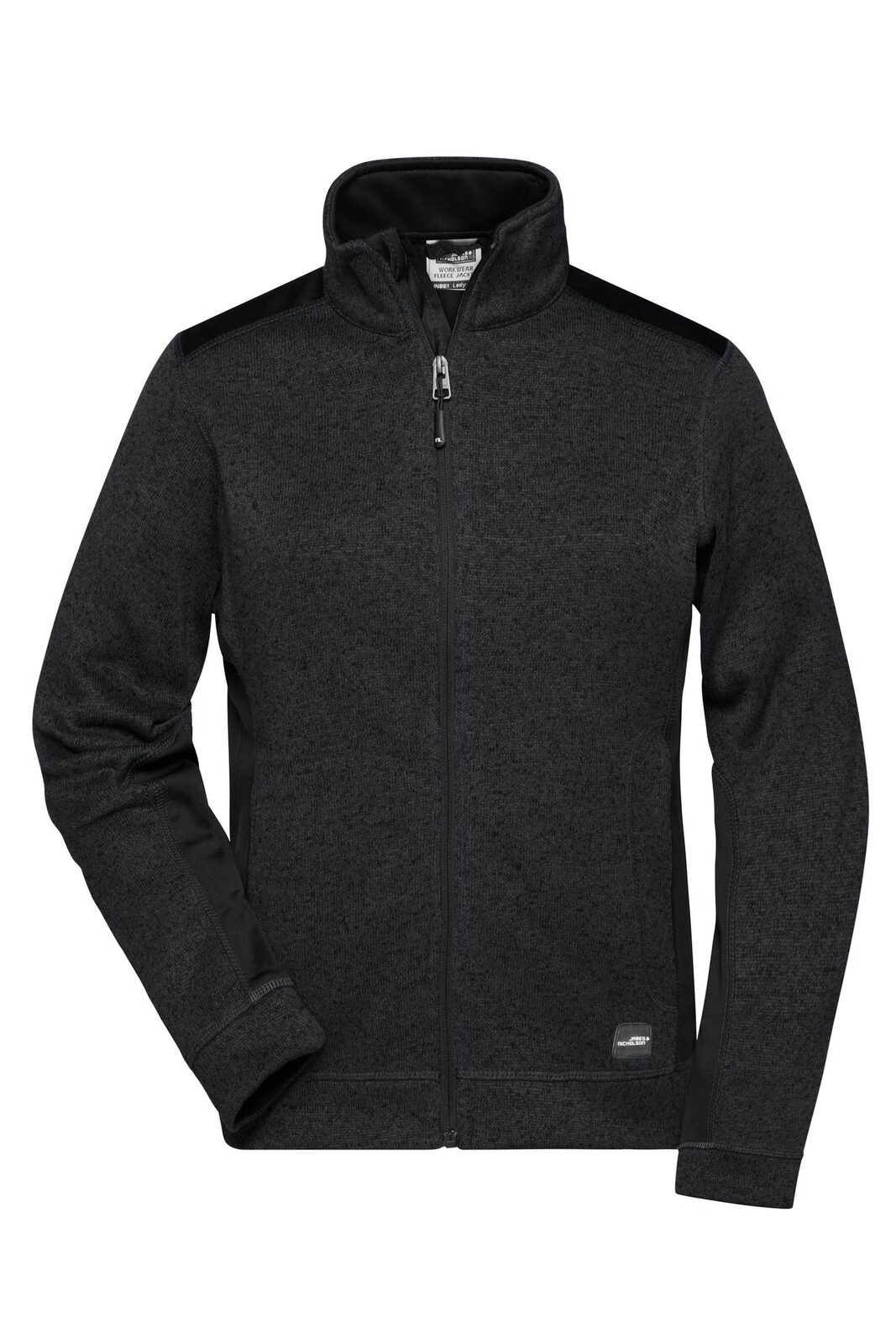 Jaqueta feminina de lã tricotada para trabalho -RESISTENTE- - BLBL - Preto
