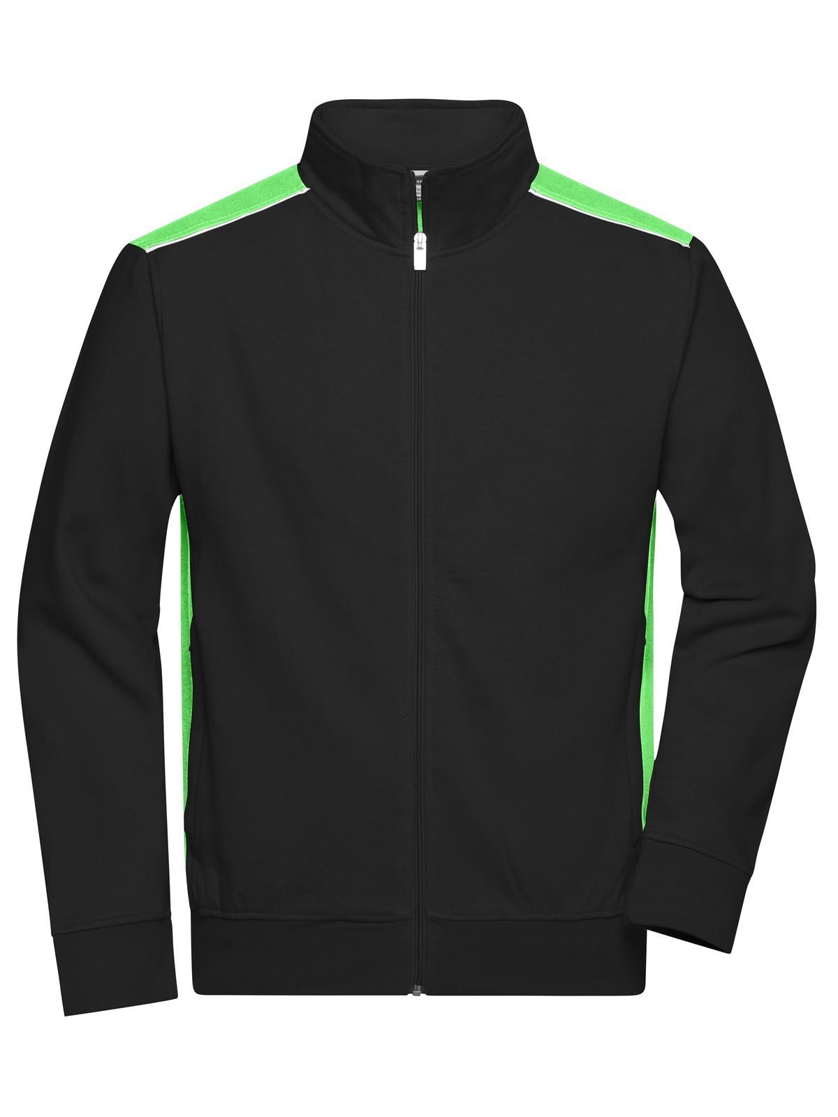 Jaqueta de trabalho masculina em tecido acinzentado - COR - - BLLIM - PRETO-LIMÃO-VERDE