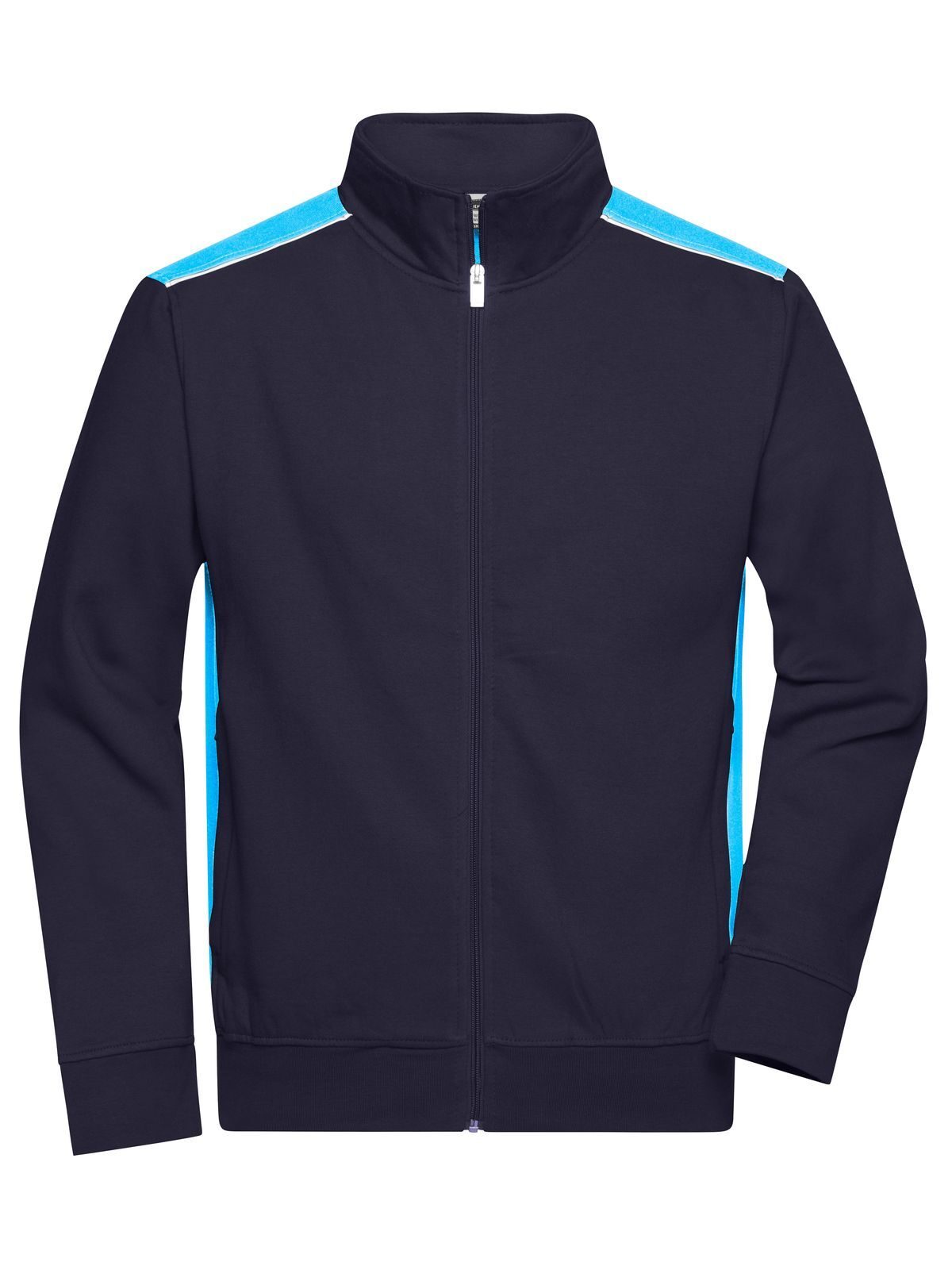 Jaqueta de trabalho masculina em tecido acinzentado - COR - - NYTU - Azul Marinho-Turquesa
