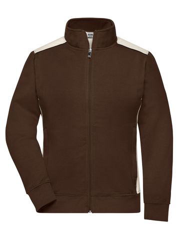 Jaqueta feminina de trabalho em moletom - Nível 2 - BRSTO - BROWN-STONE