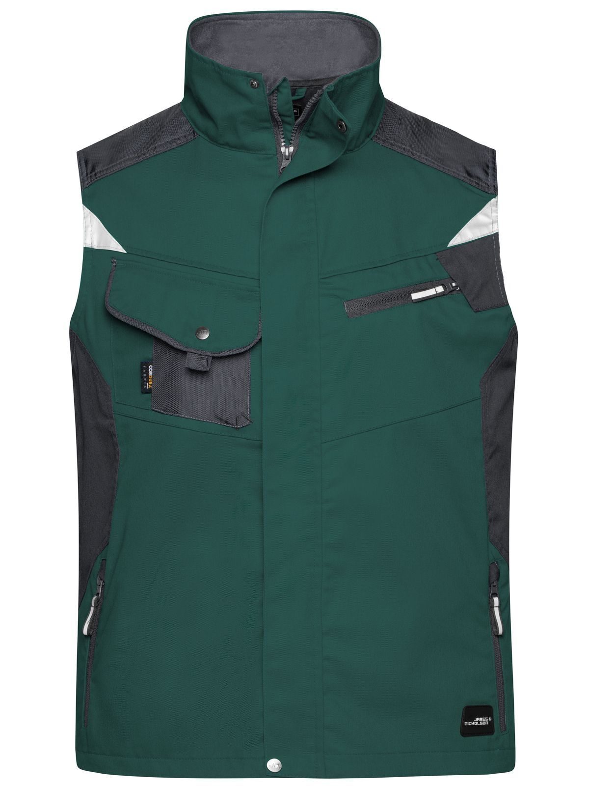 Colete de trabalho - RESISTENTE - - DGRBL - VERDE-ESCURO-PRETO