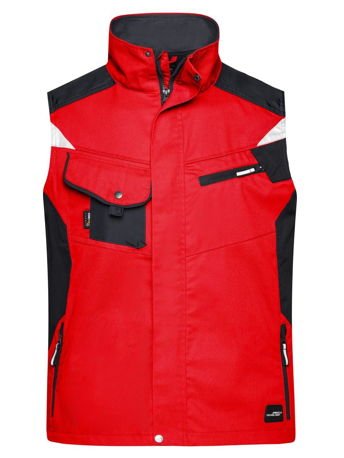 Colete de trabalho - RESISTENTE - - RDBL - VERMELHO-PRETO