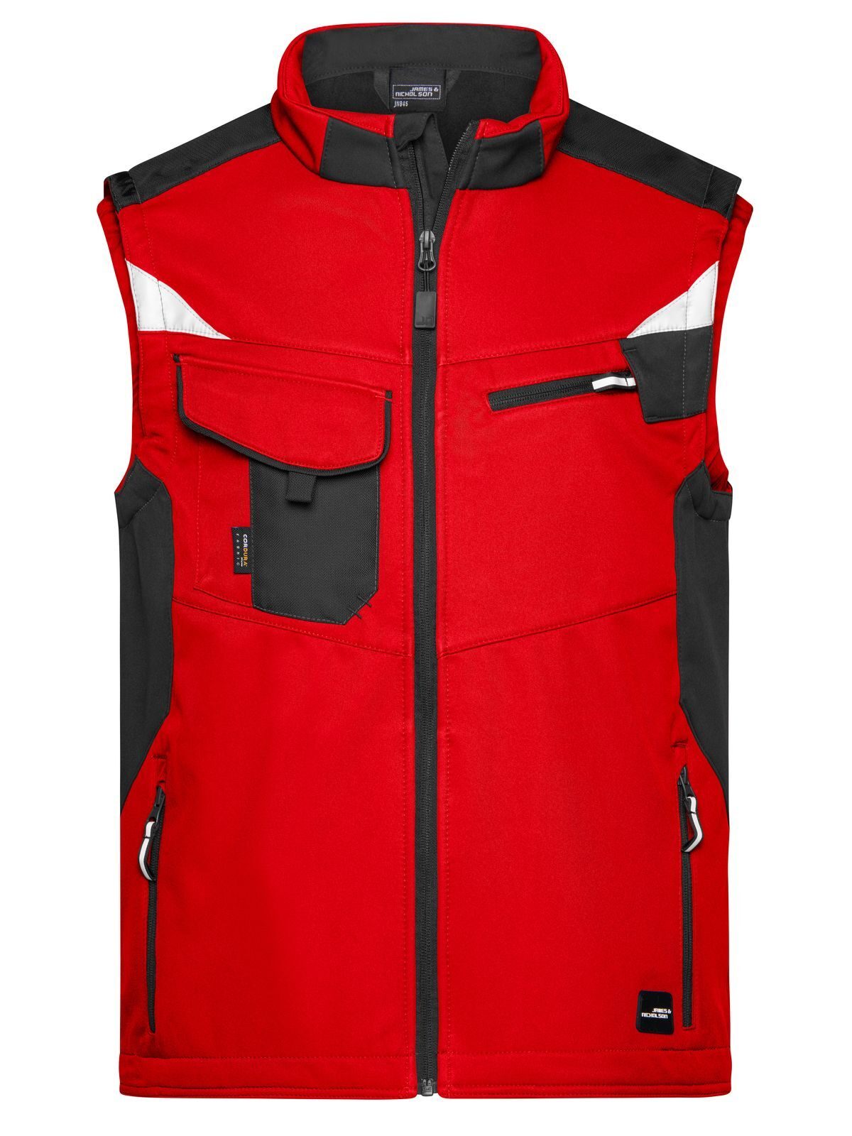 Colete Softshell para Trabalho -RESISTENTE- - RDBL - VERMELHO-PRETO