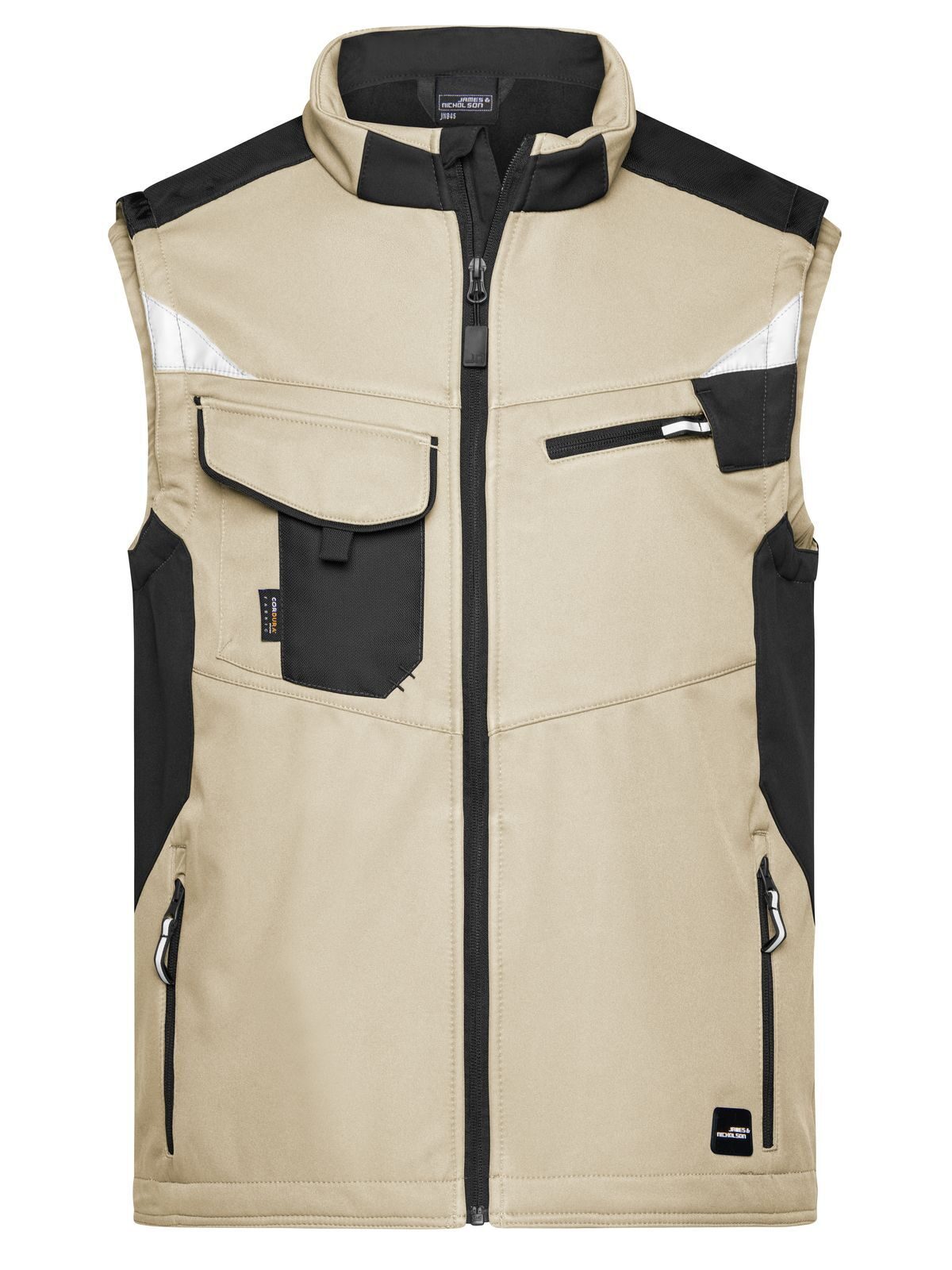 Colete Softshell para Trabalho -RESISTENTE- - STBL - PRETO-PEDRA
