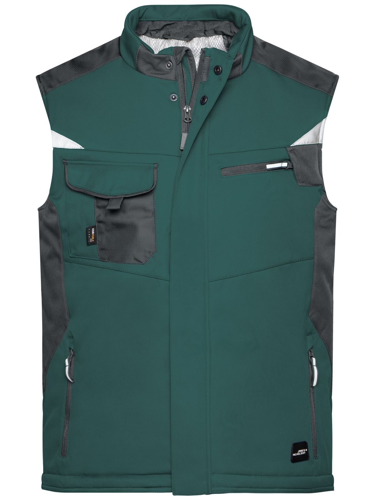 Colete Softshell Craftsmen -RESISTENTE- - DGRBL - VERDE-ESCURO-PRETO