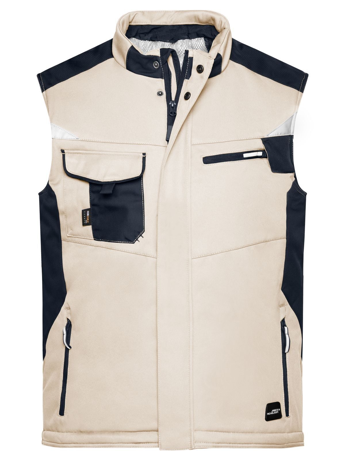 Colete Softshell Craftsmen -RESISTENTE- - STBL - PRETO-PEDRA