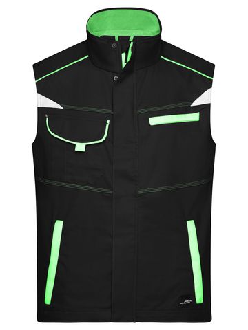 Colete de trabalho - Nível 2 - BLLIM - PRETO-LIMÃO-VERDE