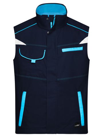 Colete de trabalho - Nível 2 - NYTU - Azul Marinho-Turquesa