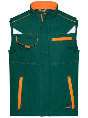 Colete Softshell para Trabalho - Nível 2 - DGROR - VERDE-ESCURO-LARANJA