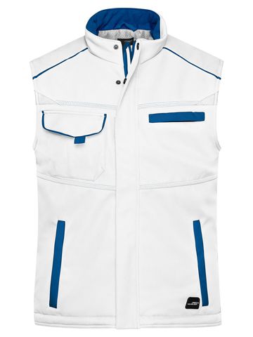 Colete acolchoado Softshell para trabalho - Nível 2 - WHRY - BRANCO-REAL