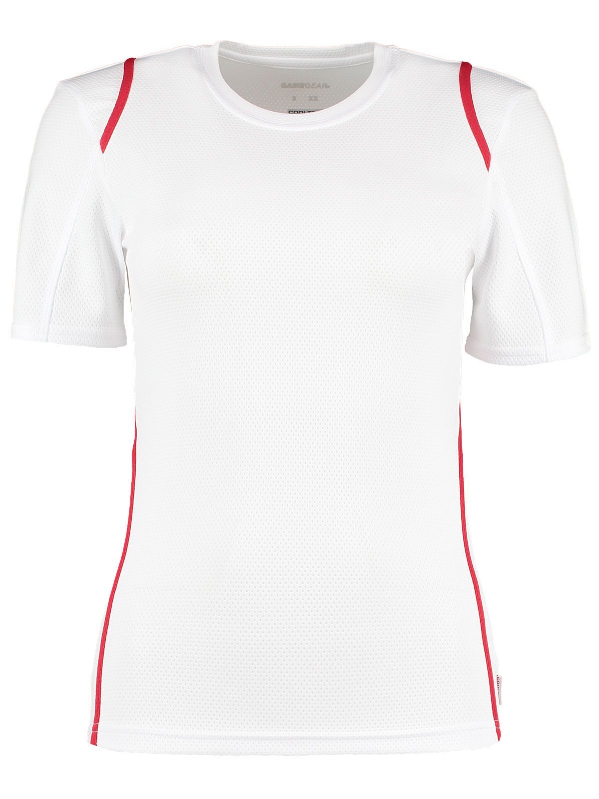 Camiseta feminina Cooltex - WHI-RED - Branco/Vermelho