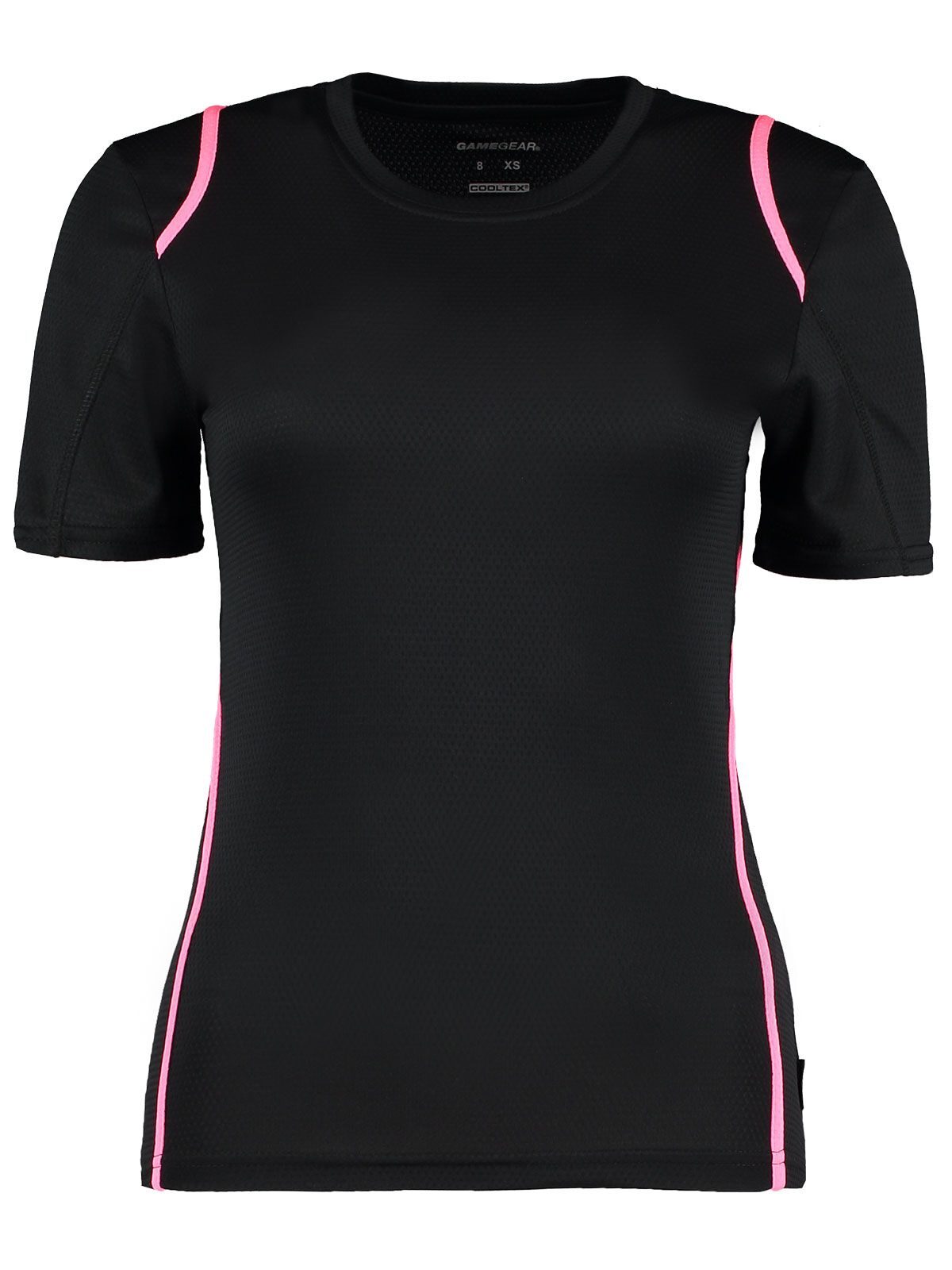 Camiseta feminina Cooltex - BLK-FLP - Preto/Rosa Fluorescente