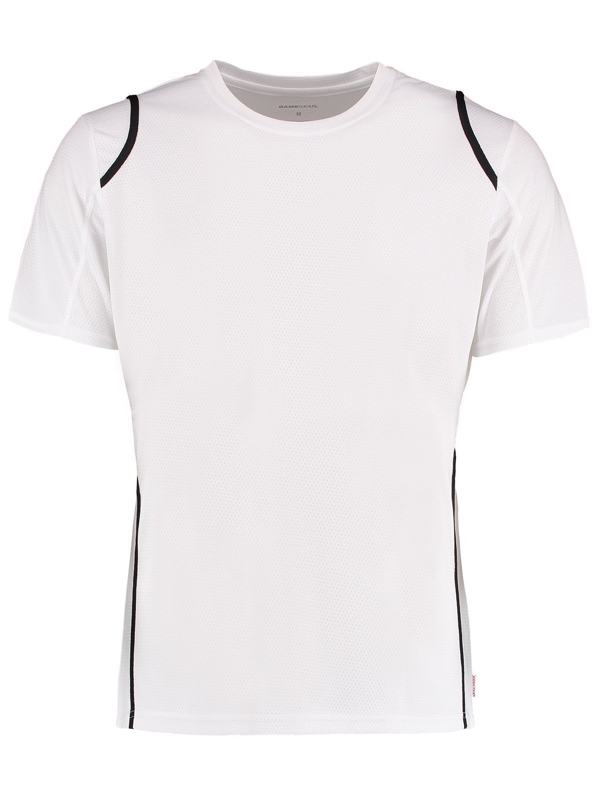 Camiseta Cooltex® com contraste e modelagem regular - 056 - WHI-BCK - Branco/Preto