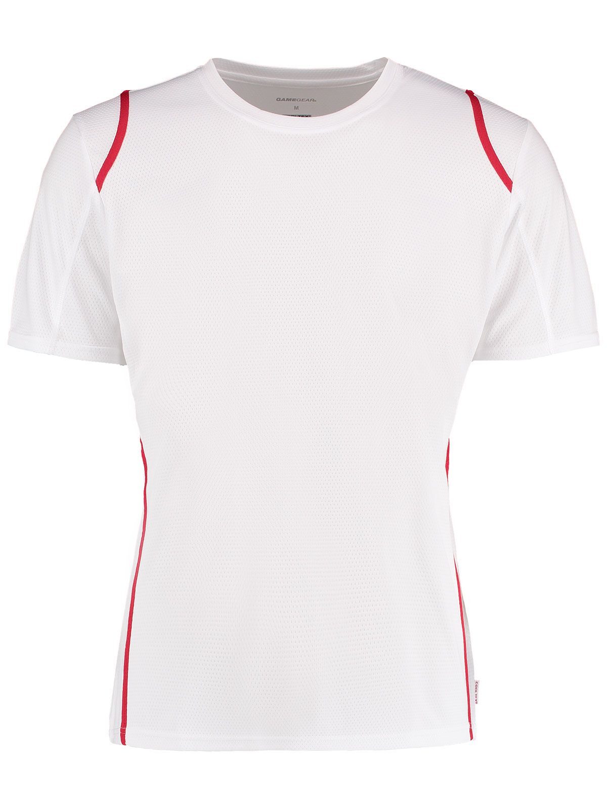Camiseta Cooltex® com contraste e modelagem regular - 057 - WHI-RED - Branco/Vermelho