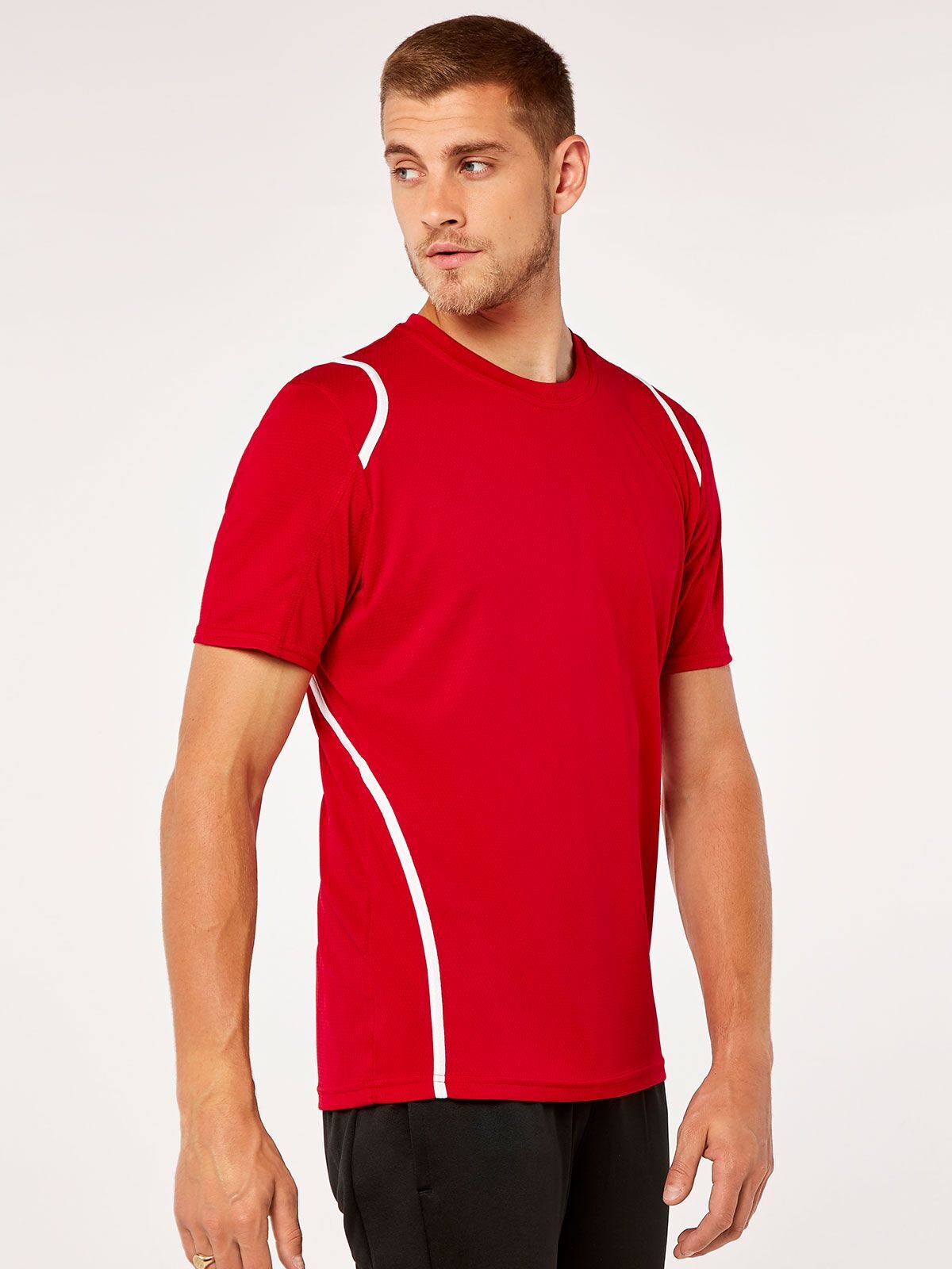 Camiseta Cooltex® com contraste e modelagem regular