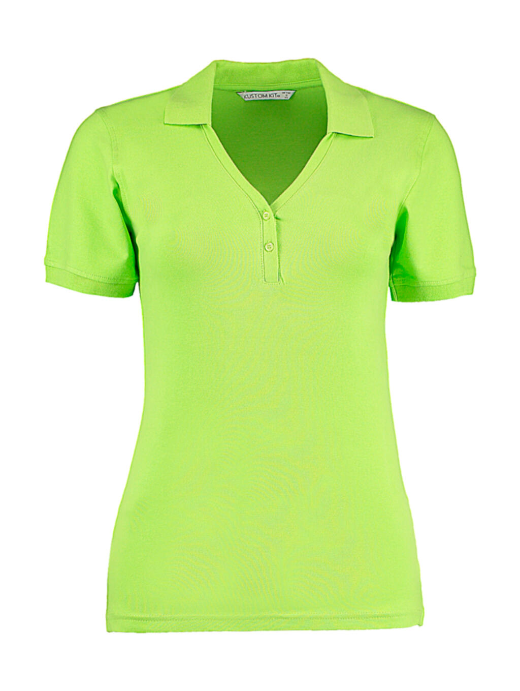 Polo Comfortec® de corte regular com decote em V - LIM - Lima