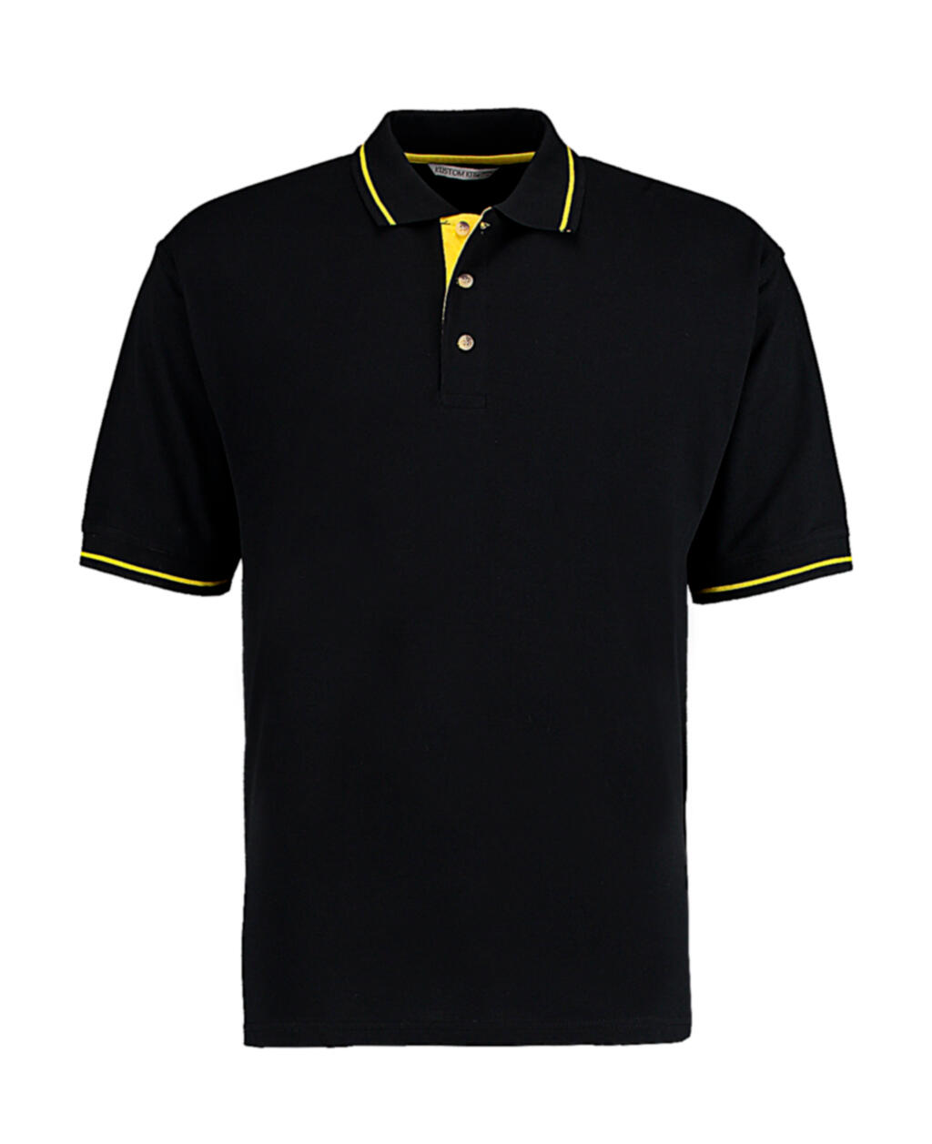 Polo St. Mellion de corte clássico - 147 - Preto/Amarelo