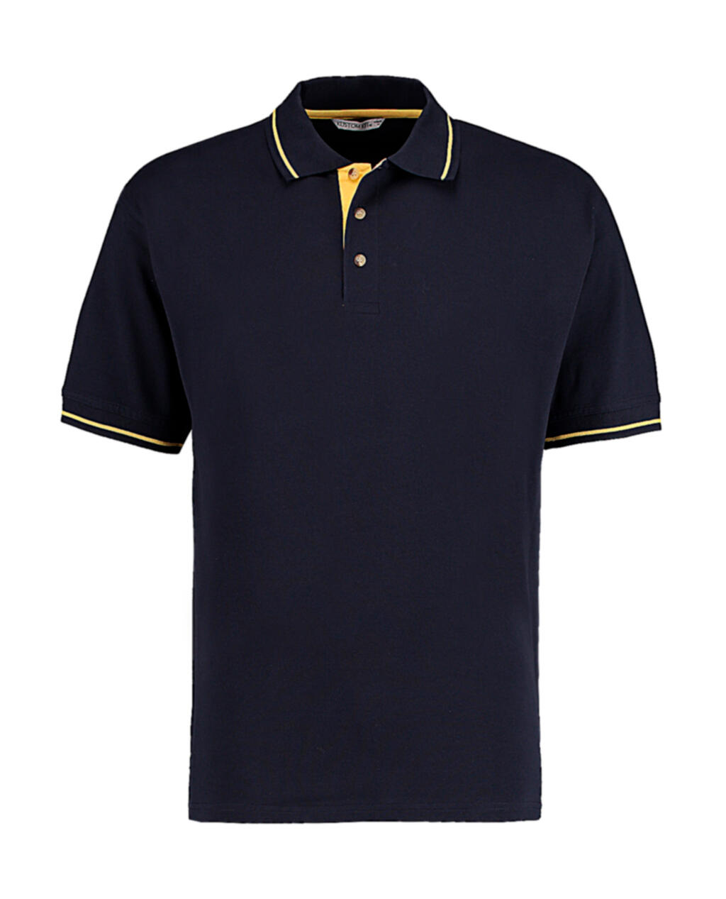 Polo St. Mellion de corte clássico - 246 - Azul-marinho/Amarelo Sol