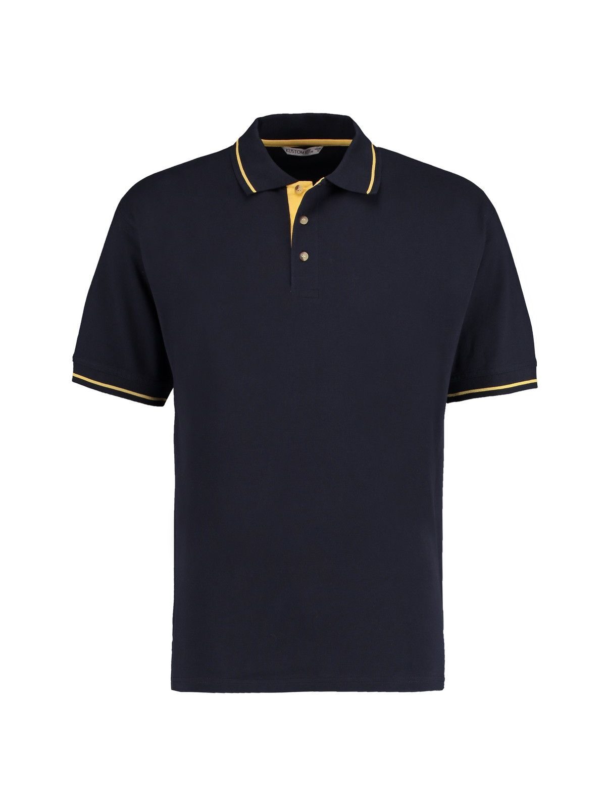 Polo St. Mellion de corte clássico - NAV-YEW - Azul Marinho/Amarelo