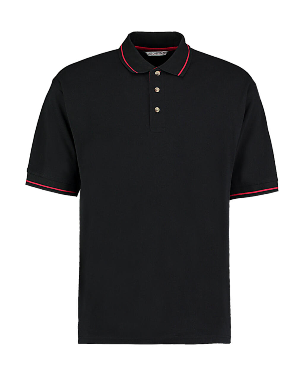 Polo St. Mellion de corte clássico - 154 - BCK-RED - Preto/Vermelho