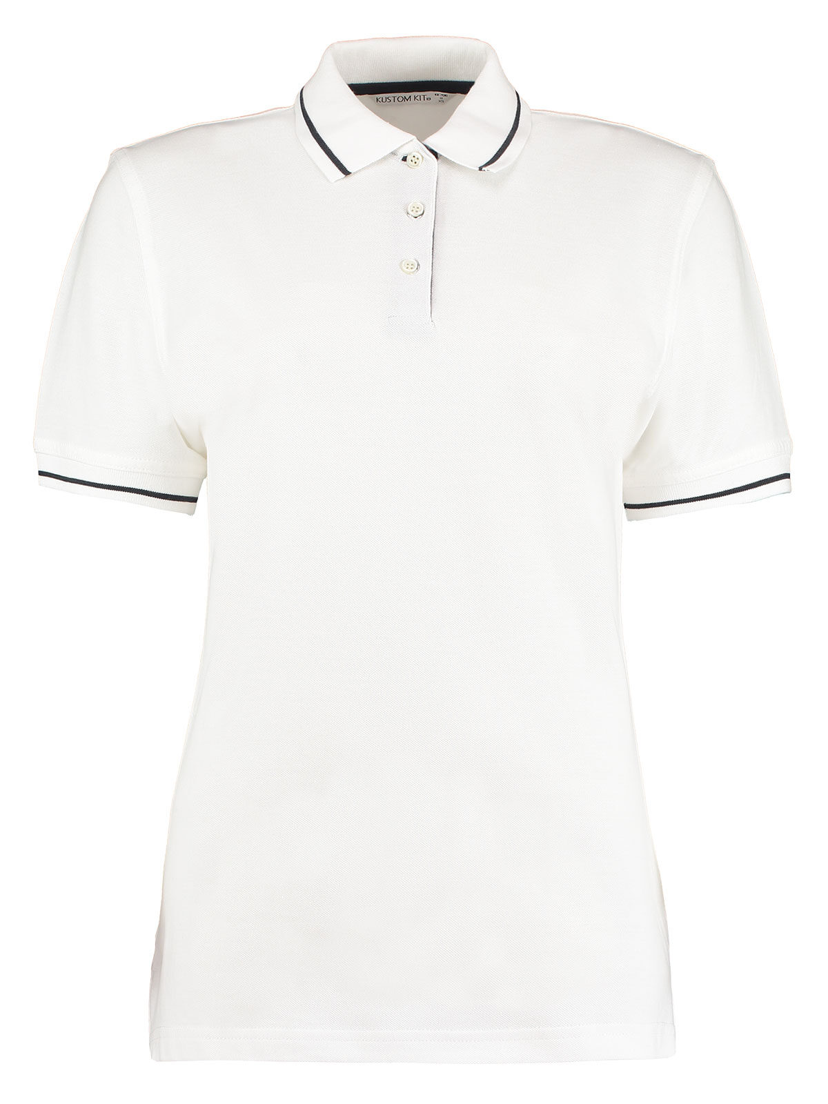 Polo St. Mellion feminina de corte clássico - 052 - WHI-NAV - Branco/Azul Marinho