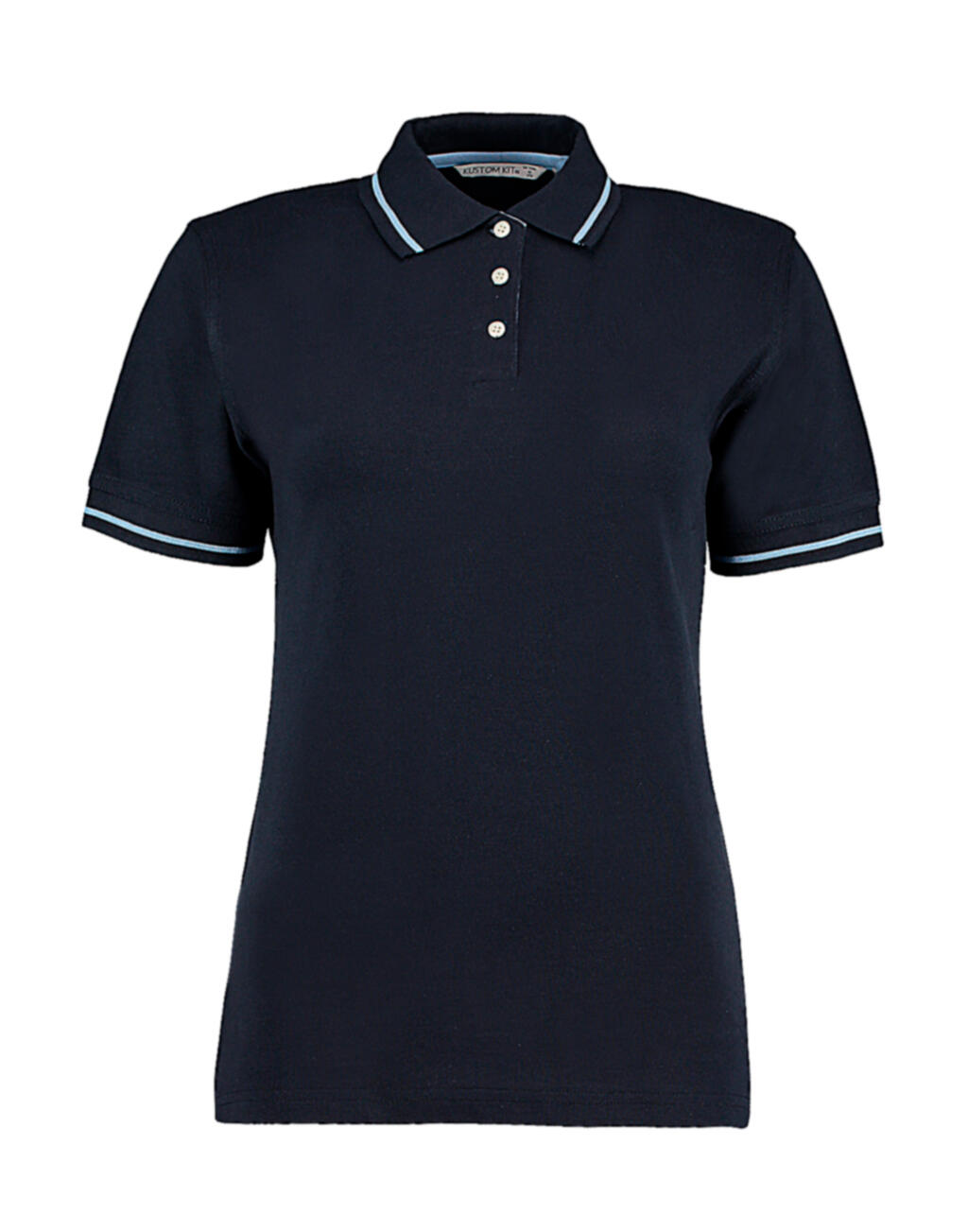 Polo St. Mellion feminina de corte clássico - 241 - NAV-LBL - Azul Marinho/Azul Claro