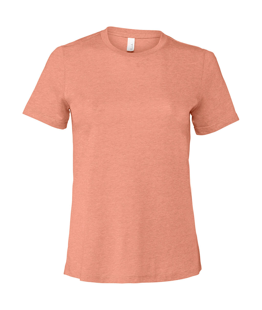 Camiseta feminina em malha CVC Relaxed
