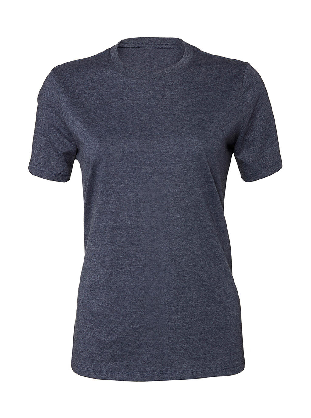 Camiseta feminina em malha CVC Relaxed - 50 - Heather Navy