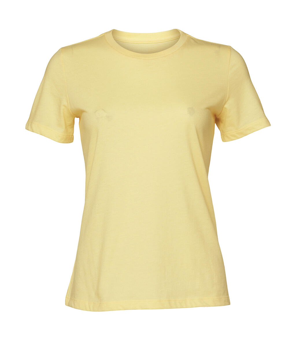 Camiseta feminina em malha CVC Relaxed - 00486 - Baunilha Francesa Heather