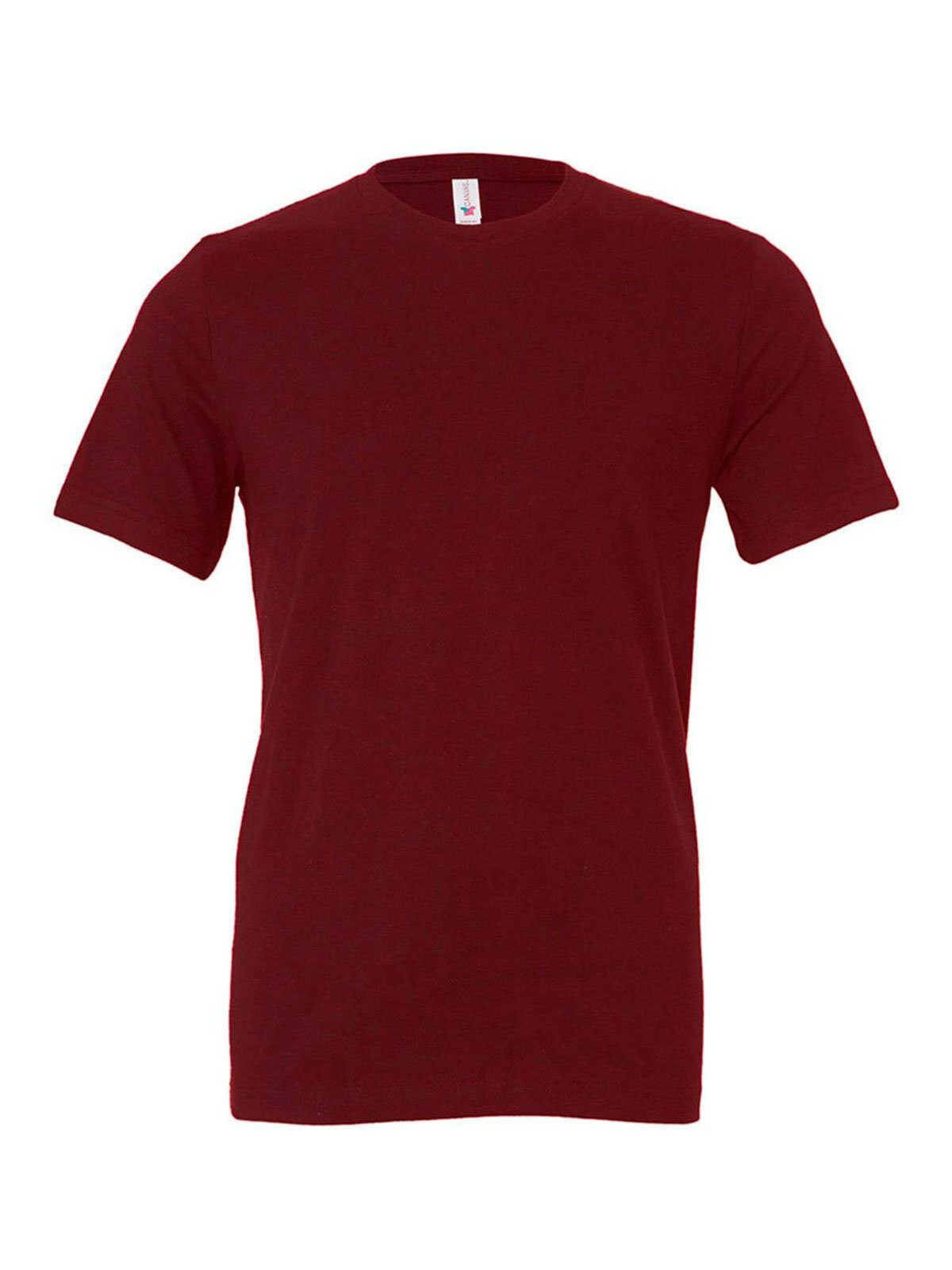 Camiseta unissex de manga curta em malha - 91 - Bordô